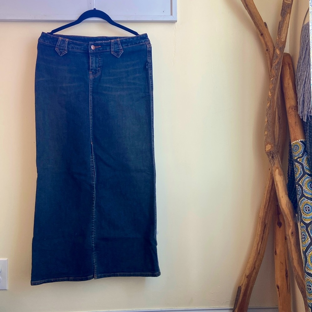 Long denim skirt, Sergio Valente